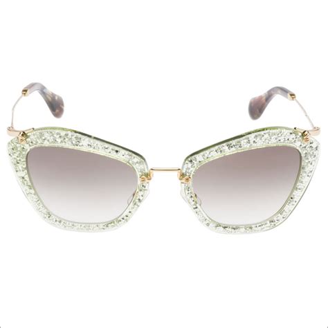 miu miu glitter sunglasses